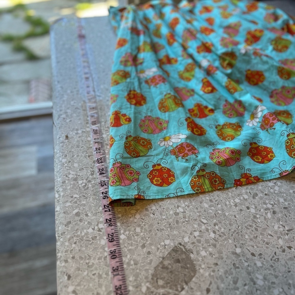 NWT ModCloth Novelty Ladybug and Daisy Print Swing Skirt Size 18 - Picture 11 of 12